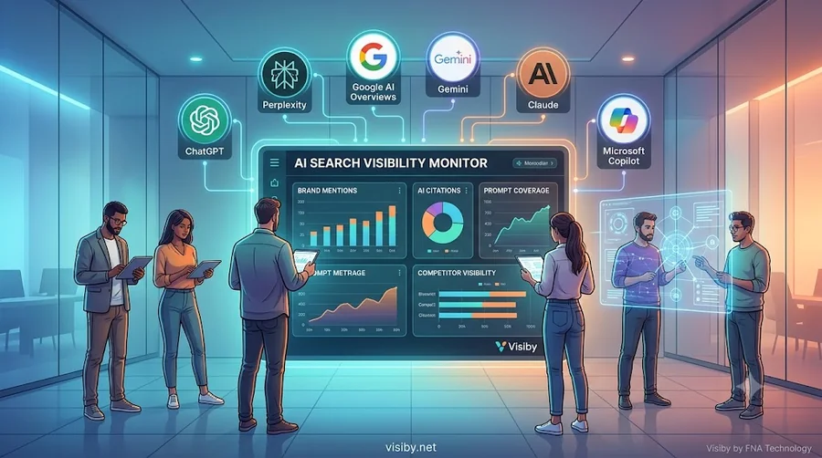 Comparison of the 9 best AI search visibility monitoring tools and platforms.