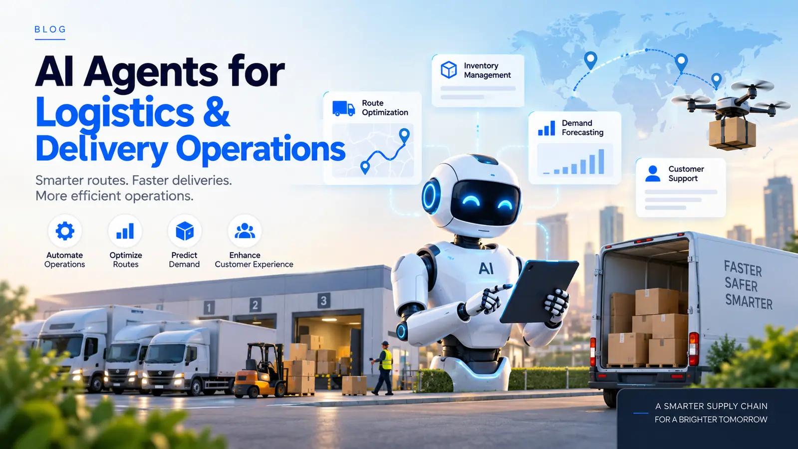 AI agents automating logistics and delivery dispatch operations