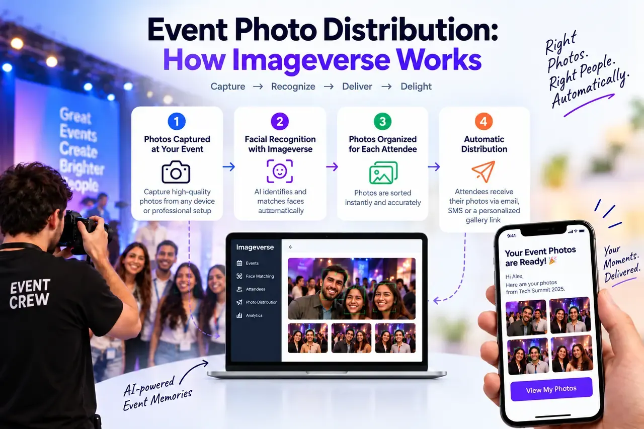 Event Photo Distribution with Facial Recognition Architecture and Flow