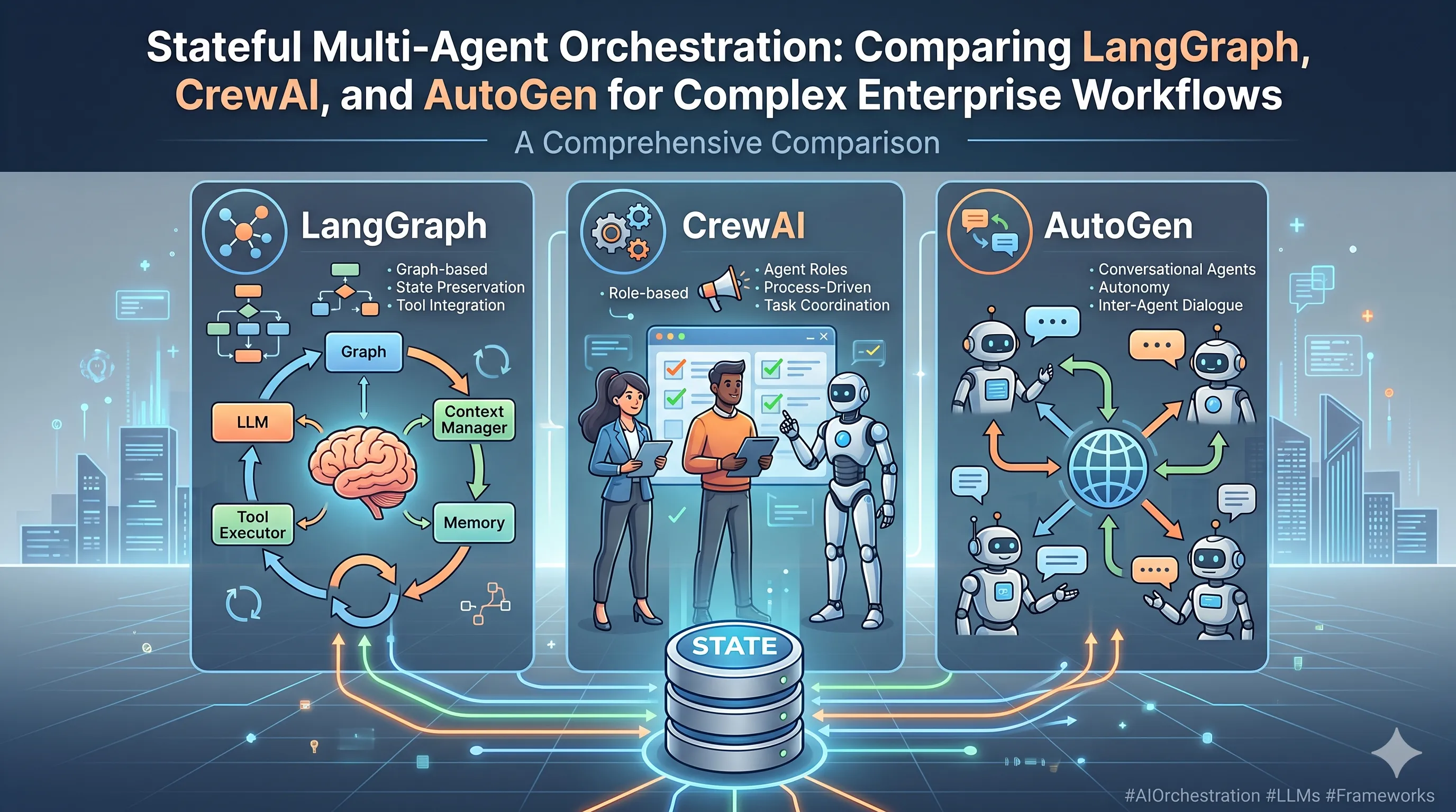 Stateful Multi-Agent Orchestration Frameworks