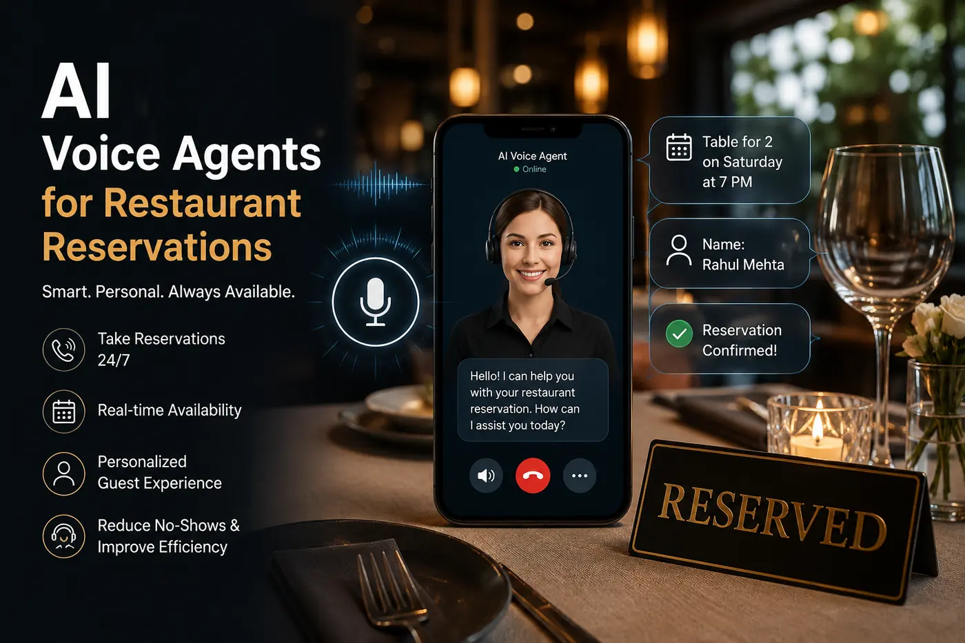 AI Voice Agents for Restaurant Reservations Architecture and Flow